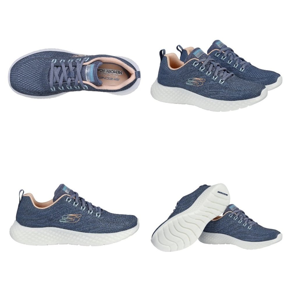 Skechers Ladies'‎ Lite Foam Sneaker-Navy